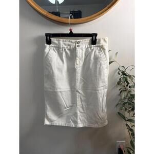 Lauren Ralph Lauren Jeans Co. White Denim Pencil Skirt Size 2